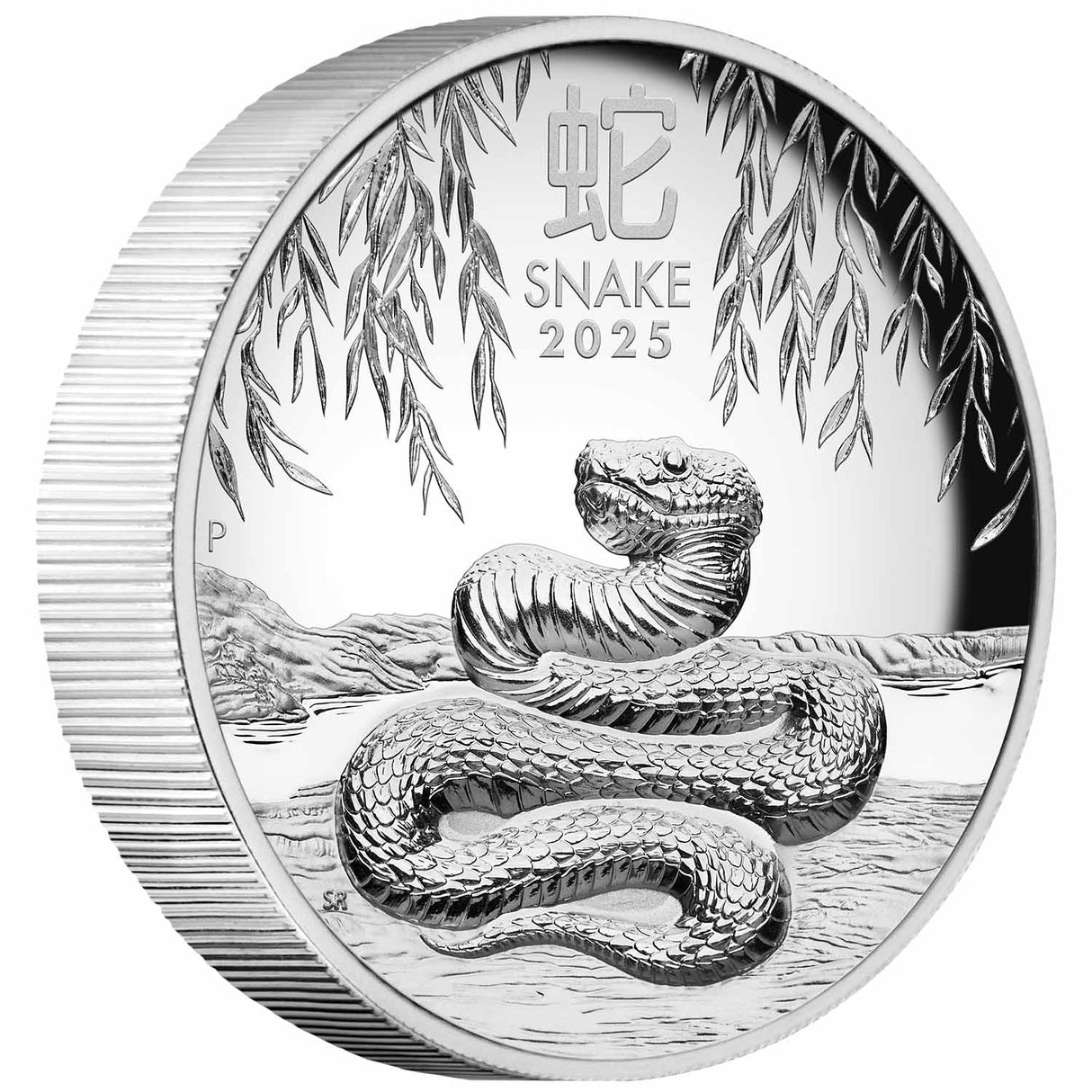 Australia Lunar Year of the Snake 2025 $1 High Relief 1oz Silver Proof Coin