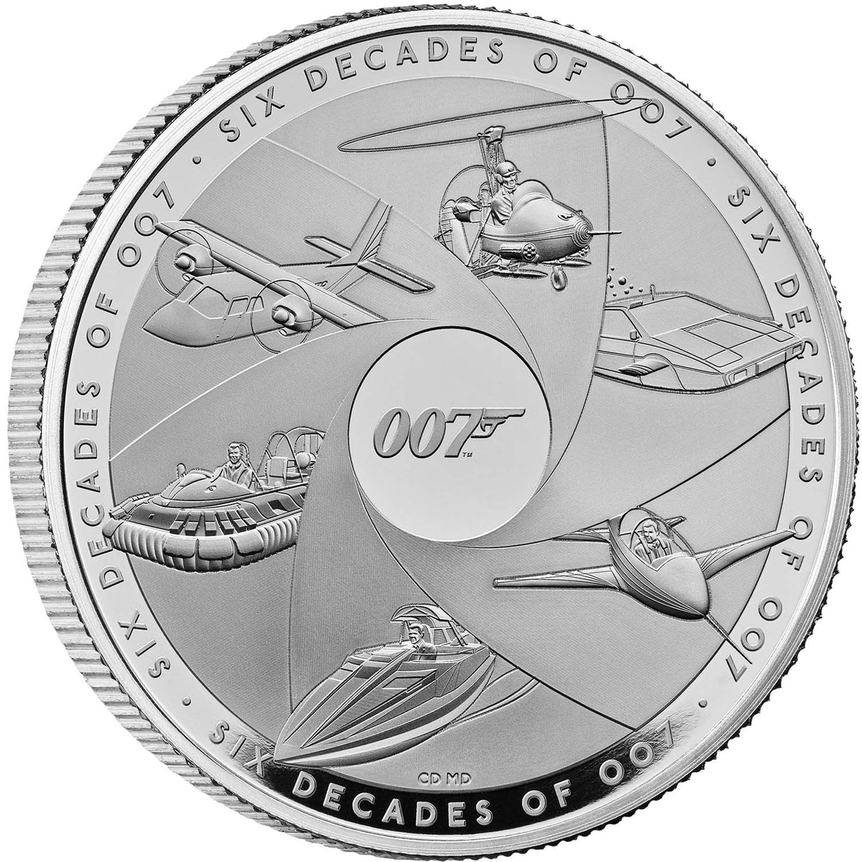 Six Decades of 007 2024 £2 1oz Silver Proof Coin