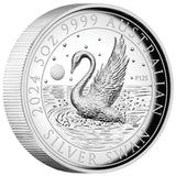 Australia Swan 2024 $8 High Relief 5oz Silver Proof Coin