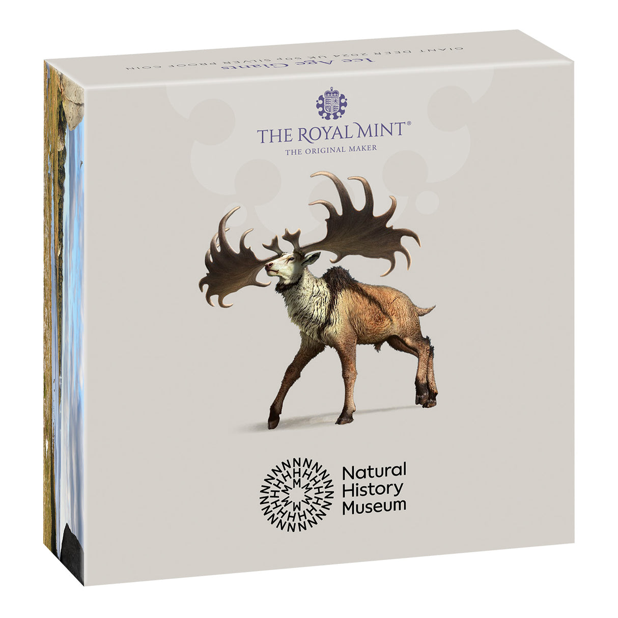 Great Britain Ice Age Giant Deer 2024 50p Silver Proof Coin