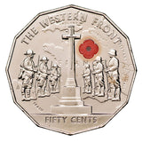 Australia 2014 50c Western Front Cupro-Nickel Uncirculated Coin