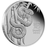 Australia Lunar Year of the Snake 2025 $100 1oz Platinum Proof Coin