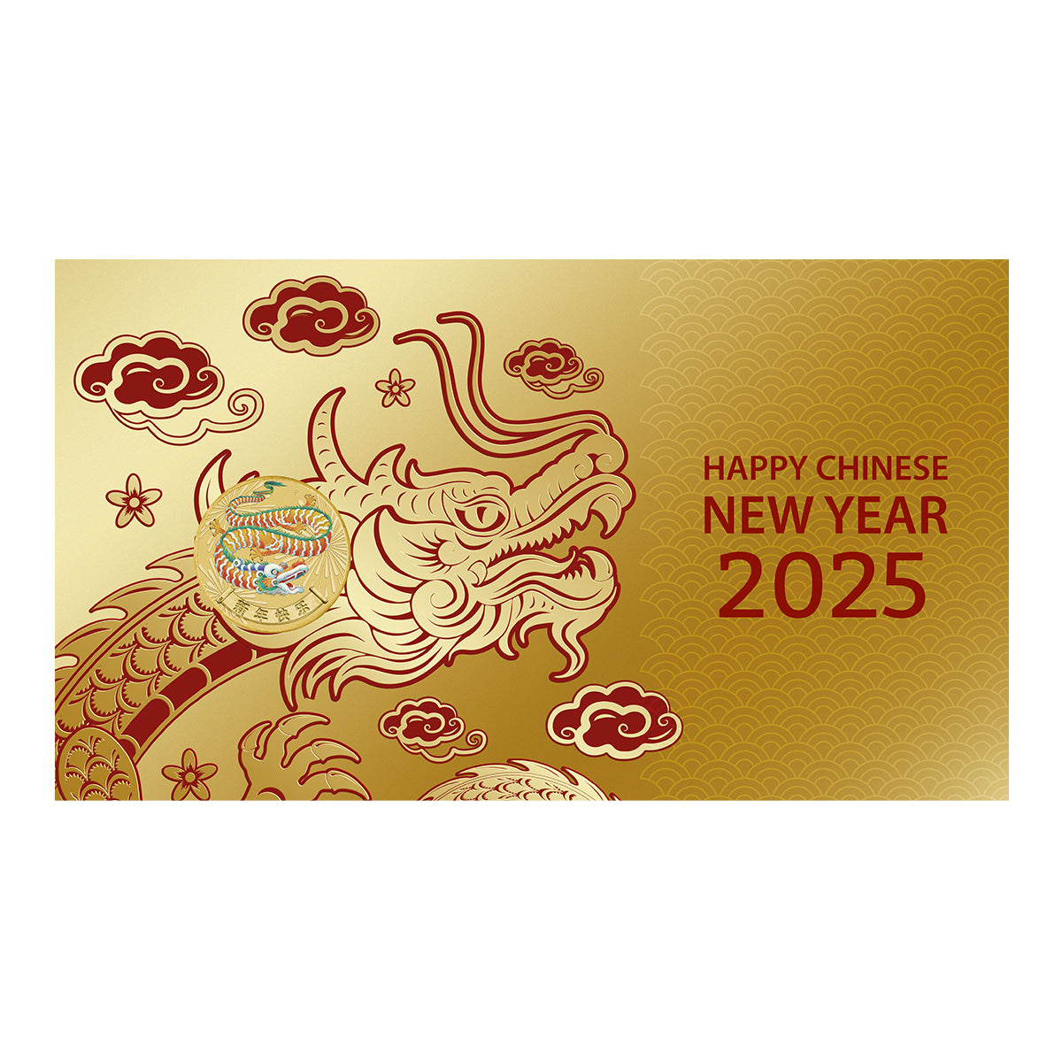 Chinese New Year 2025 $1 Stamp & Coin Cover