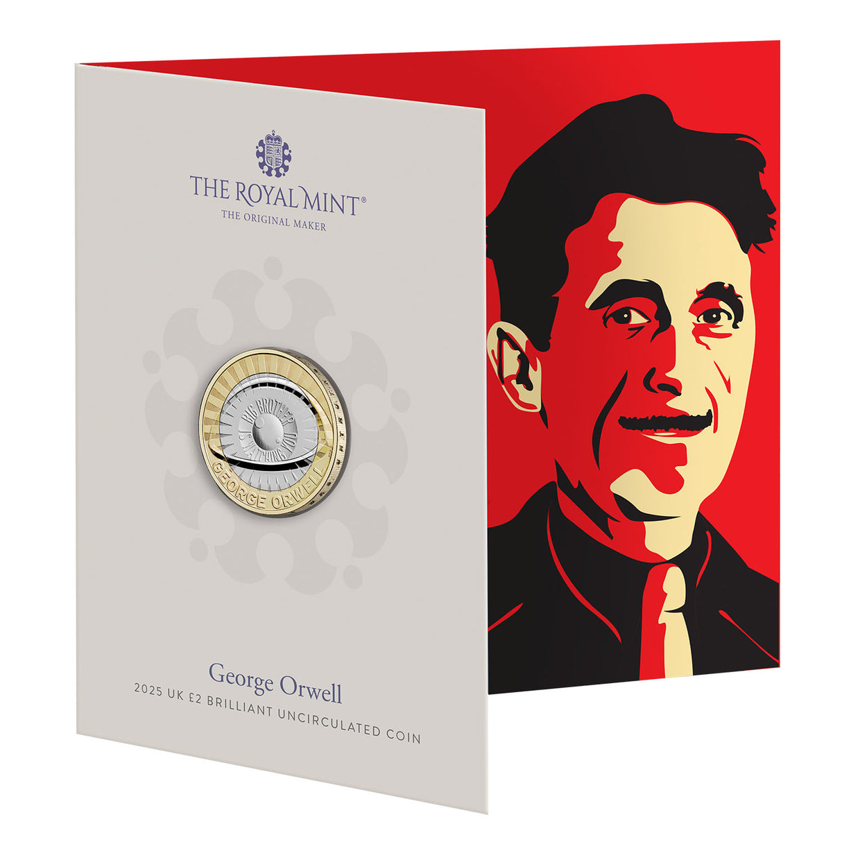 George Orwell 2025 £2 Bimetal Brilliant Uncirculated Coin