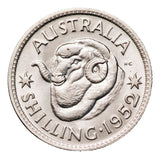 Australia George VI 1952 Shilling Choice Uncirculated Coin