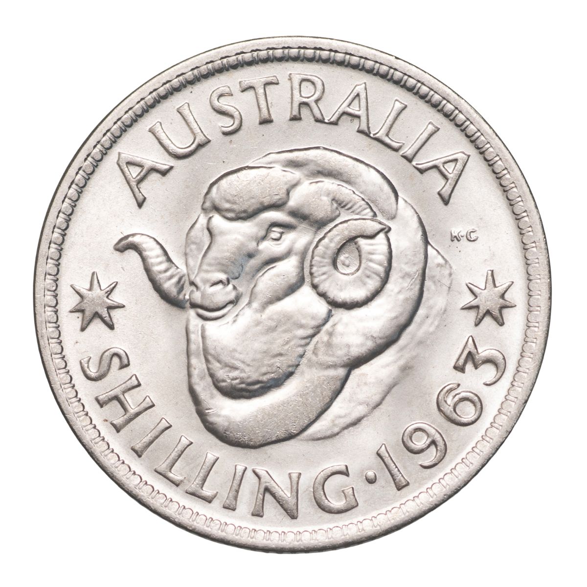 Australia Elizabeth II 1963 Shilling Gem Uncirculated Coin