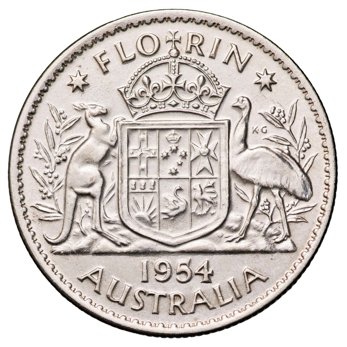 Australia Elizabeth II 1954 Florin Choice Uncirculated Coin