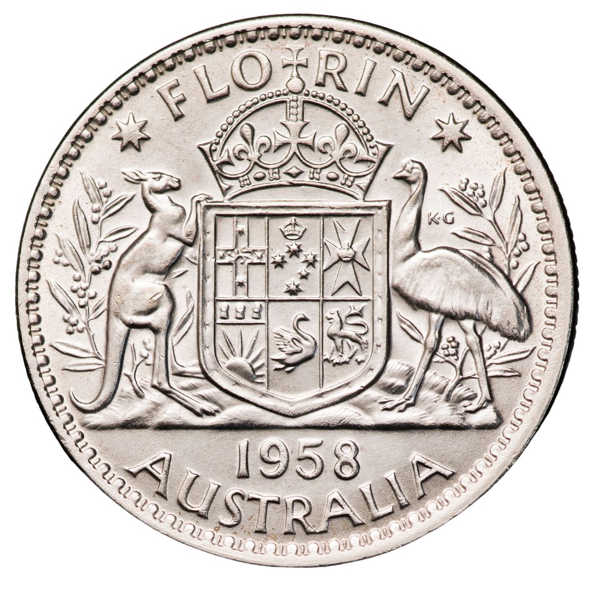 Australia Elizabeth II 1958 Florin Choice Uncirculated Coin