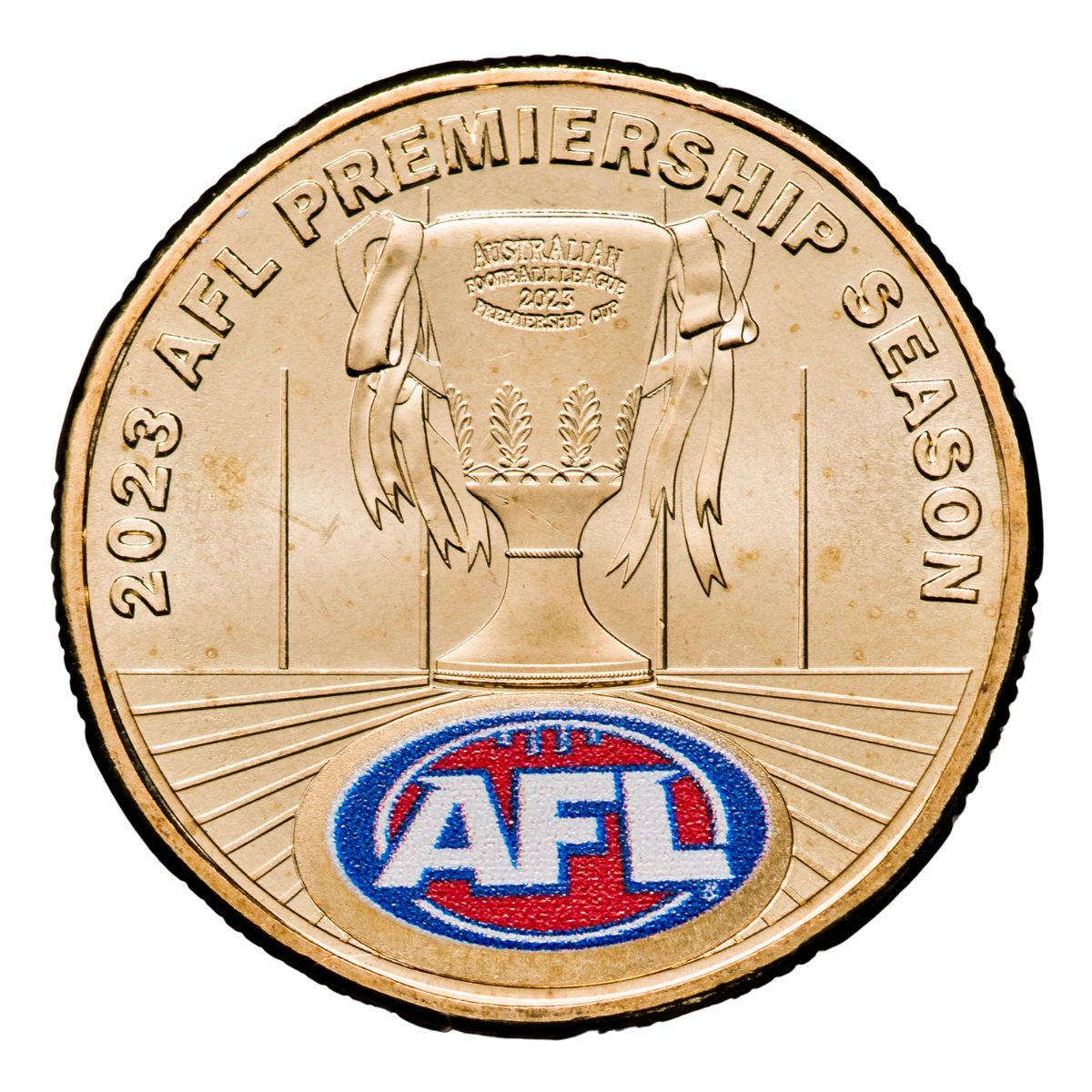 Australia AFL 2023 $1 Colour Aluminium-Bronze Uncirculated Coin