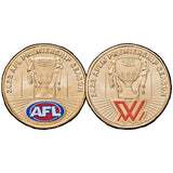 Australia AFL & AFLW 2023 $1 Colour Aluminium-Bronze Uncirculated 2-Coin Pair