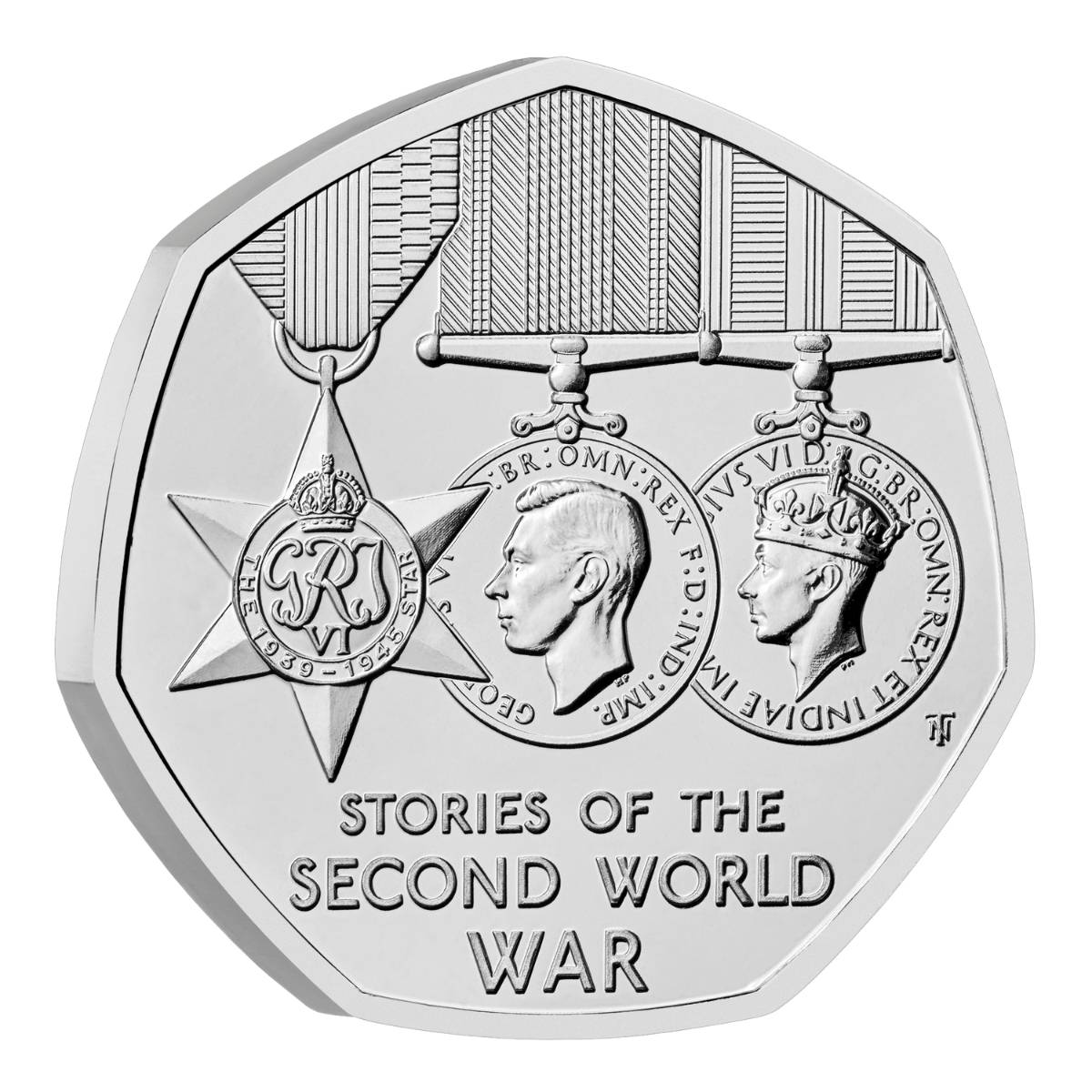 Great Britain Stories of the Second World War 2025 50p Cupro-Nickel Brilliant Uncirculated Coin