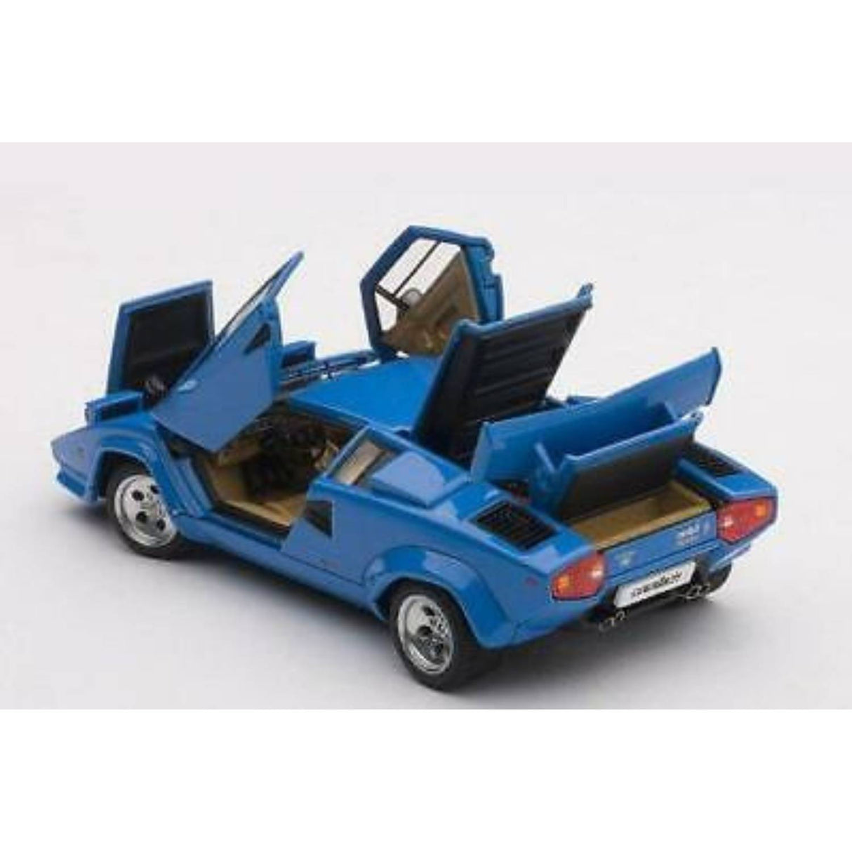 LAMBORGHINI COUNTACH 5000S (BLUE)(WITH OPENINGS) - 1:43 Scale Diecast Model Car