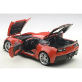 CHEVROLET CORVETTE C7 Z06 (TORCH RED) - 1:18 Scale Composite Model Car