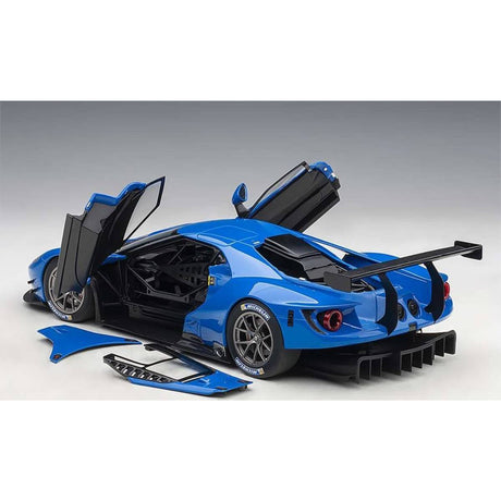 FORD GT LE MANS PLAIN COLOR VERSION (BLUE) - 1:18 Scale Composite Model Car