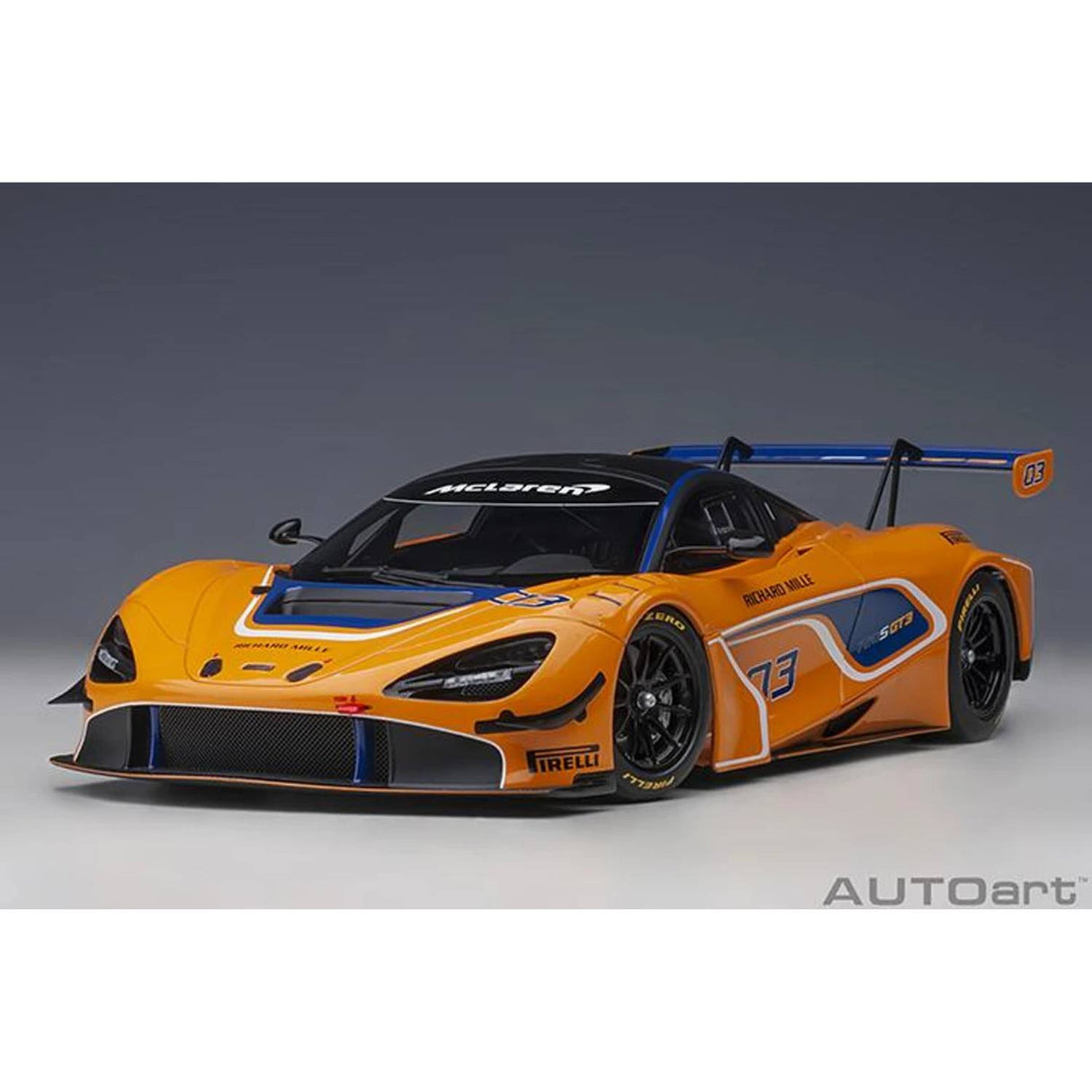 McLAREN 720S GT3 #03 (ORANGE) - SEALED BODY - 1:18 Scale Composite Model Car