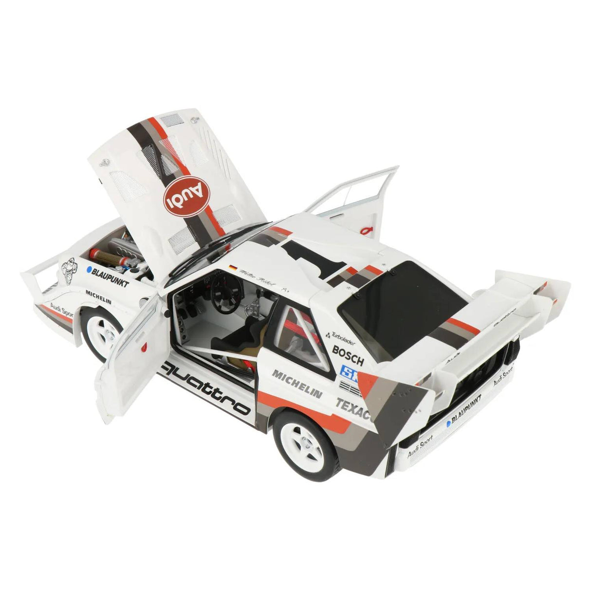 AUDI QUATTRO S1 PIKES PEAK WINNER 1987 W.ROEHRL #1 - 1:18 Scale Composite Model Car