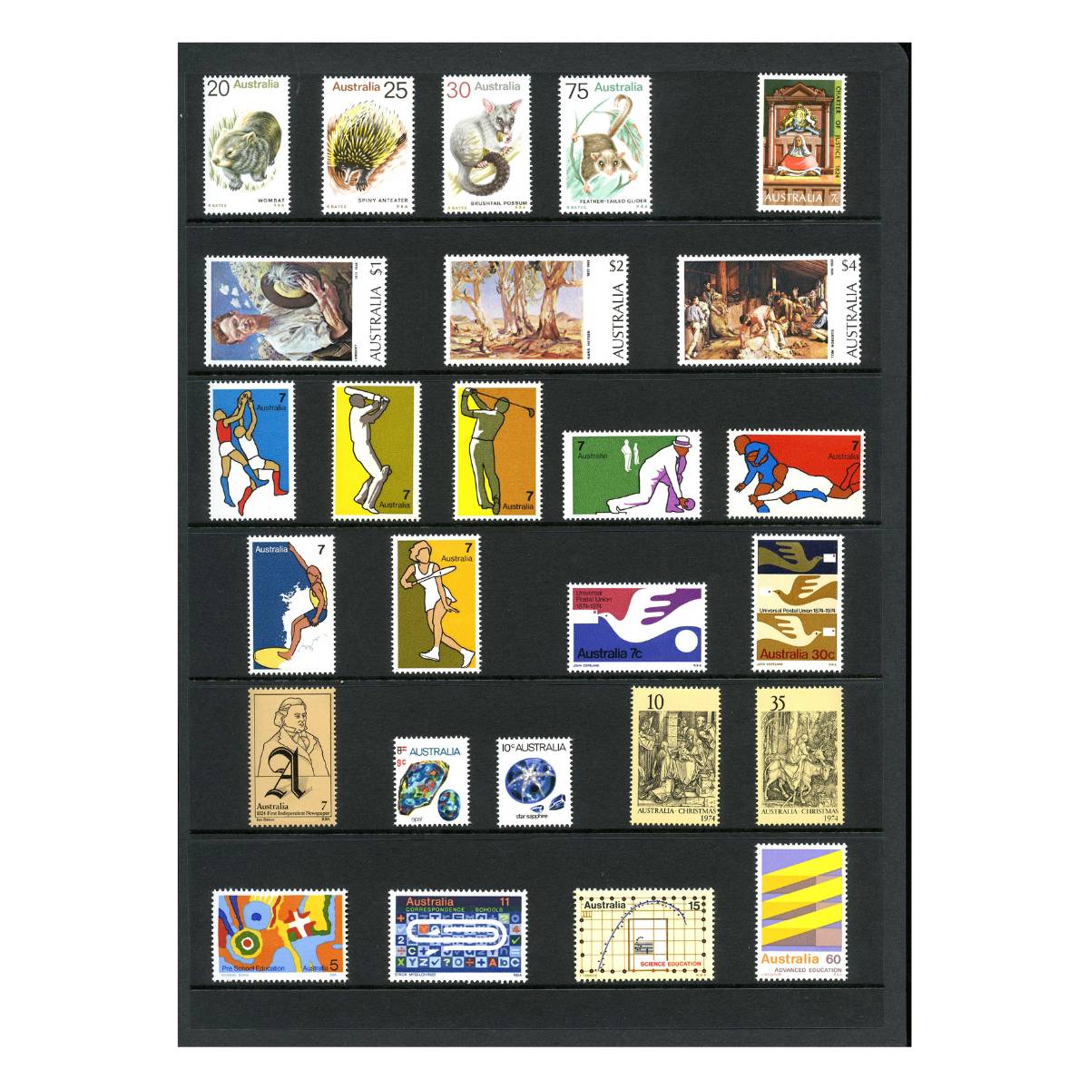 Australia 1971-75 Decimal Stamp Collection Mint Unhinged