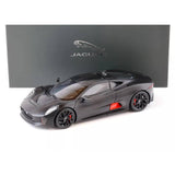 JAGUAR C-X75-SATIN BLACK WITH BLACK STRIPES - 1:18 Scale Diecast Model Car