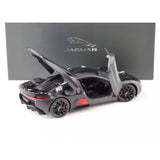 JAGUAR C-X75-SATIN BLACK WITH BLACK STRIPES - 1:18 Scale Diecast Model Car