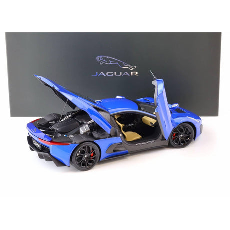 JAGUAR C-X75-BLUE METALLIC - 1:18 Scale Diecast Model Car