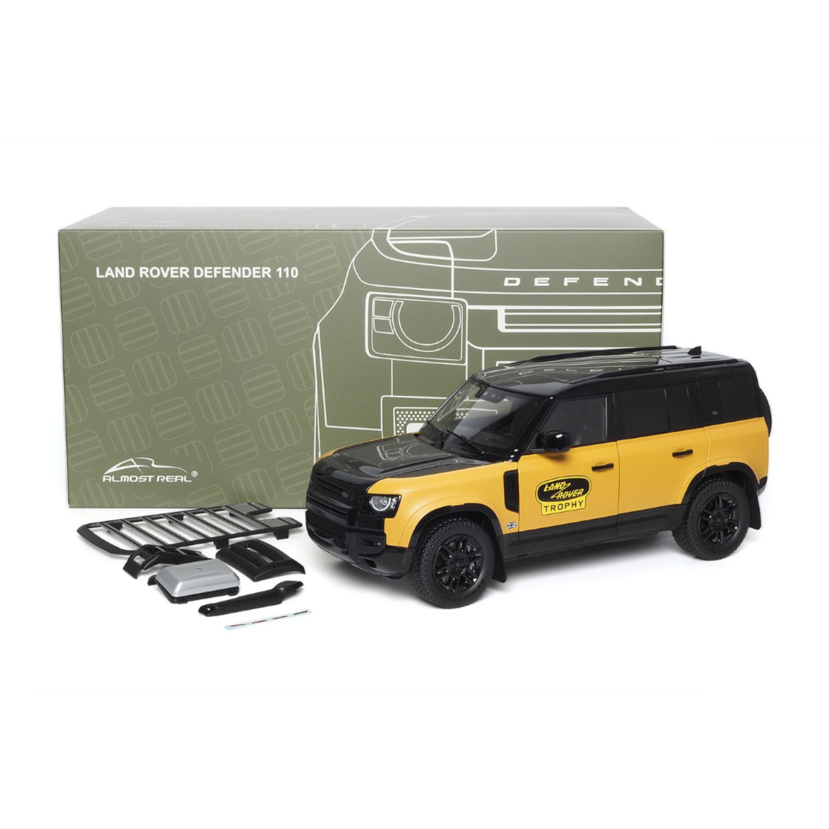 LAND ROVER DEFENDER 110 - 2023 - TROPHY EDITION - 1:18 Scale Diecast Model Car