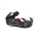 PAGANI ZONDA F - 2015 - GLOSS CARBON BLACK W/RED STRIPE - 1:18 Scale Diecast Model Car