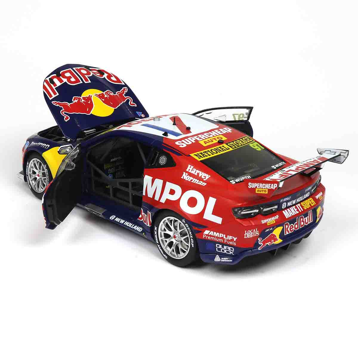 CHEVROLET CAMARO GEN3 ZL1 - RED BULL RACING - VAN GISBERGEN  #97 - Thrifty Newcastle 500 - Race 2 WINNER - 1:18 Scale Diecast Model Car