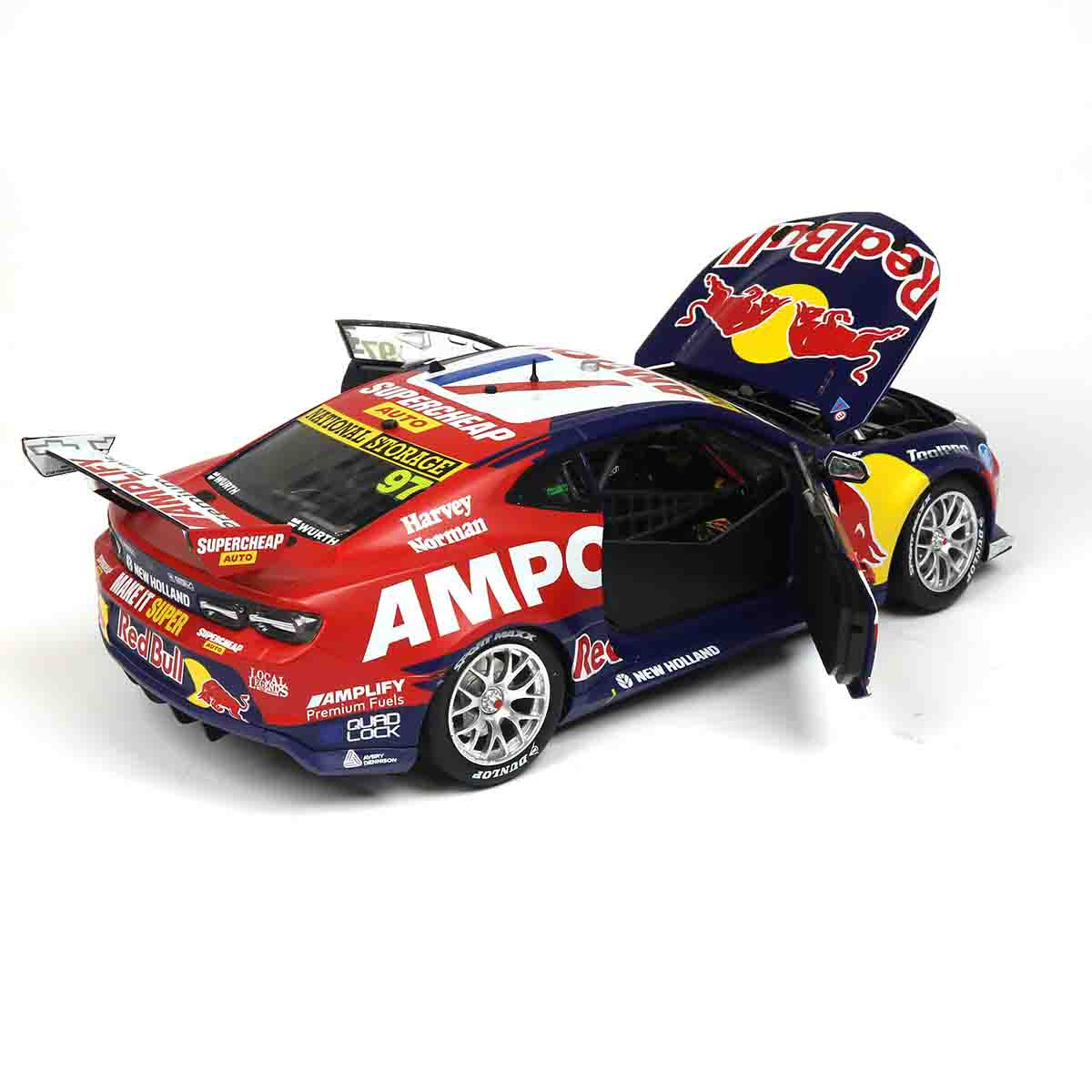 CHEVROLET CAMARO GEN3 ZL1 - RED BULL RACING - VAN GISBERGEN  #97 - Thrifty Newcastle 500 - Race 2 WINNER - 1:18 Scale Diecast Model Car