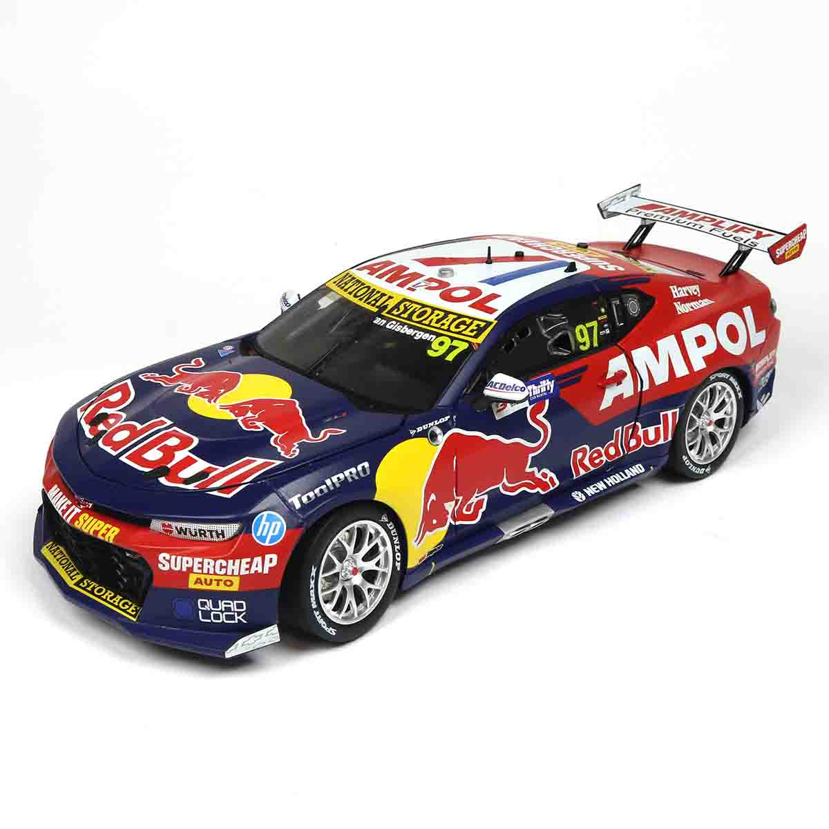 CHEVROLET CAMARO GEN3 ZL1 - RED BULL RACING - VAN GISBERGEN  #97 - Thrifty Newcastle 500 - Race 2 WINNER - 1:18 Scale Diecast Model Car