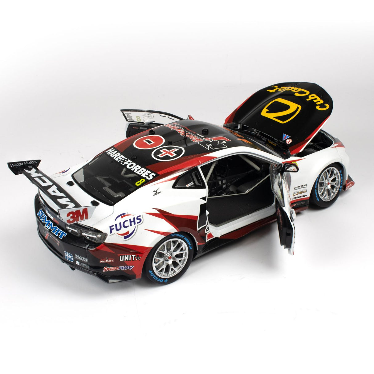 CHEVROLET CAMARO GEN3 ZL1 - BJR - HEIMGARTNER #8 - NED Whisky Tasmania Supersprint - Race 10 RUNNER-UP - 100 ROUND STARTS - 1:18 Scale Diecast Model Car