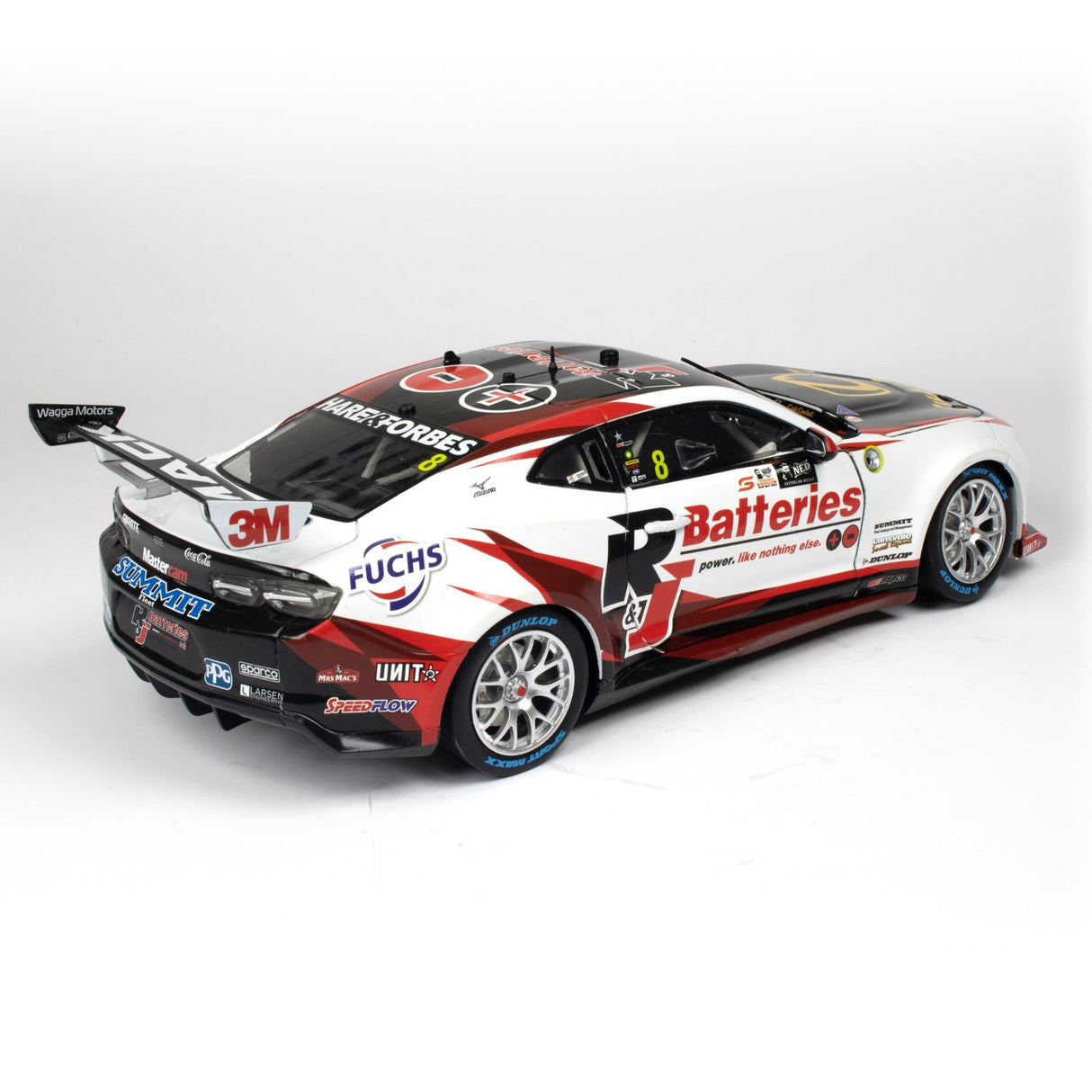 CHEVROLET CAMARO GEN3 ZL1 - BJR - HEIMGARTNER #8 - NED Whisky Tasmania Supersprint - Race 10 RUNNER-UP - 100 ROUND STARTS - 1:18 Scale Diecast Model Car