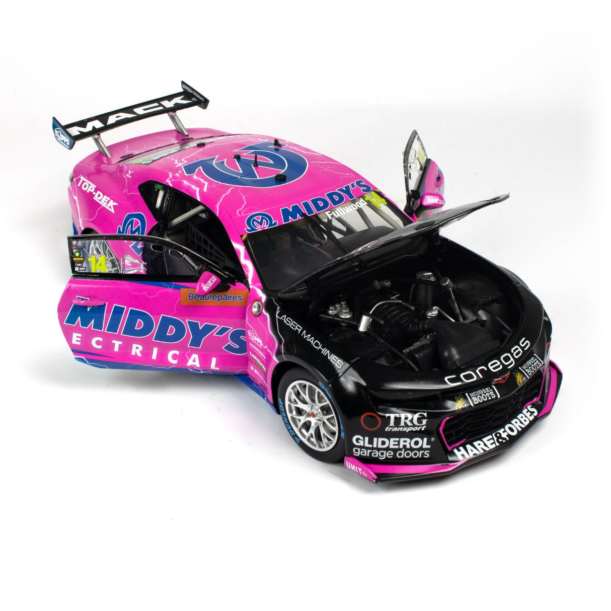 CHEVROLET CAMARO GEN3 ZL1 - BJR - FULLWOOD #14 - 2023 Beaurepaires Melbourne 400 - Race 4 - 1:18 Scale Diecast Model Car