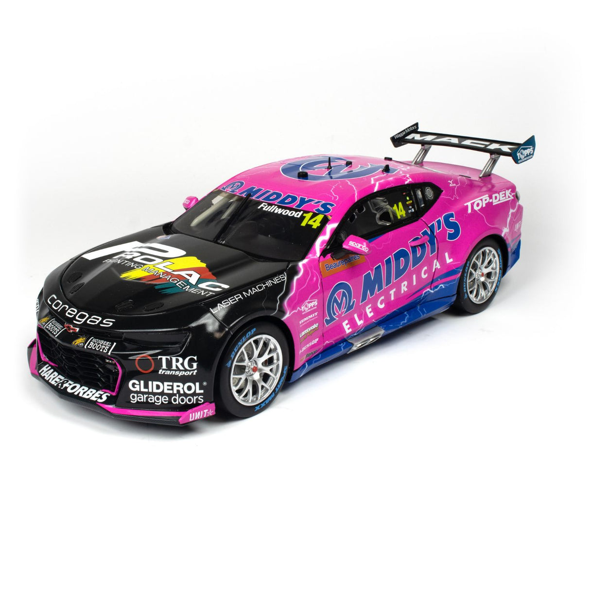 CHEVROLET CAMARO GEN3 ZL1 - BJR - FULLWOOD #14 - 2023 Beaurepaires Melbourne 400 - Race 4 - 1:18 Scale Diecast Model Car