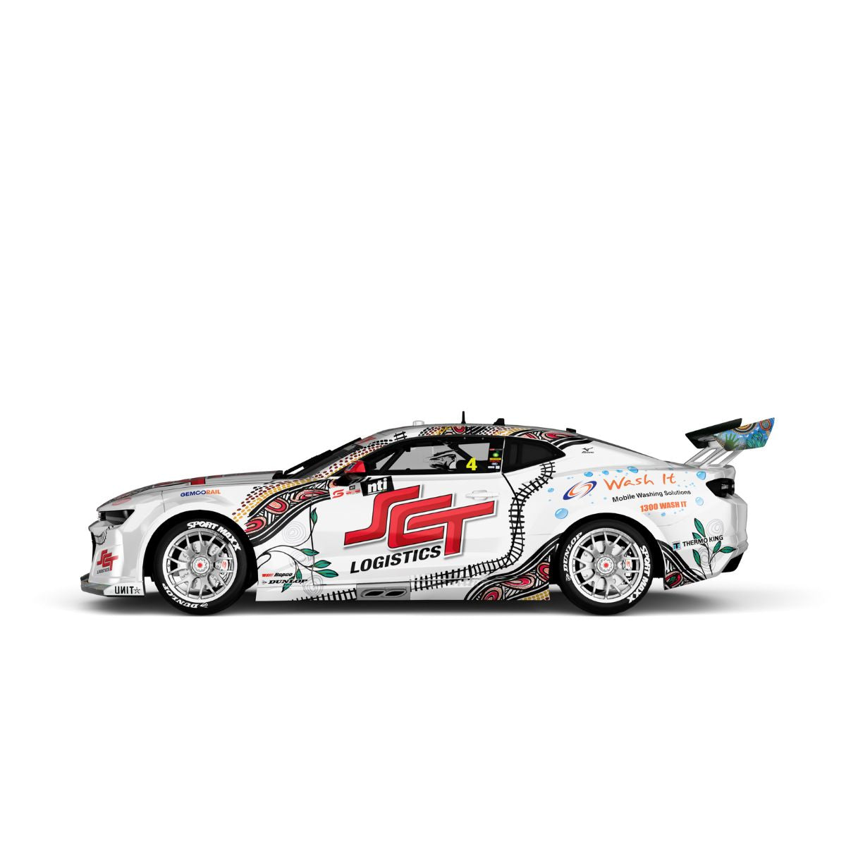 CHEVROLET CAMARO GEN3 ZL1 - BJR - SMITH #4 - 2023 NTI Townsville 500 - Race 17 - Indigenous Livery - 1:18 Scale Diecast Model Car