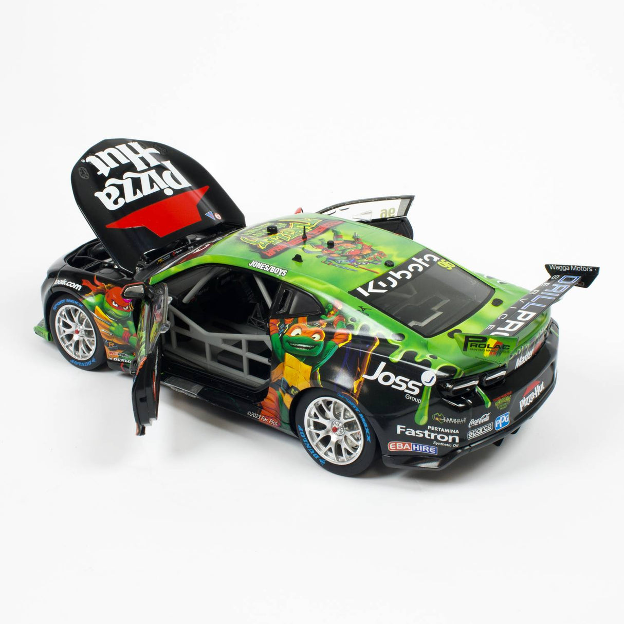 CHEVROLET CAMARO - BJR - JONES/BOYS #96 - 2023 Penrite Sandown 500 - Race 24 - Pizza Hut TMNT  Livery - 1:18 Scale Diecast Model Car