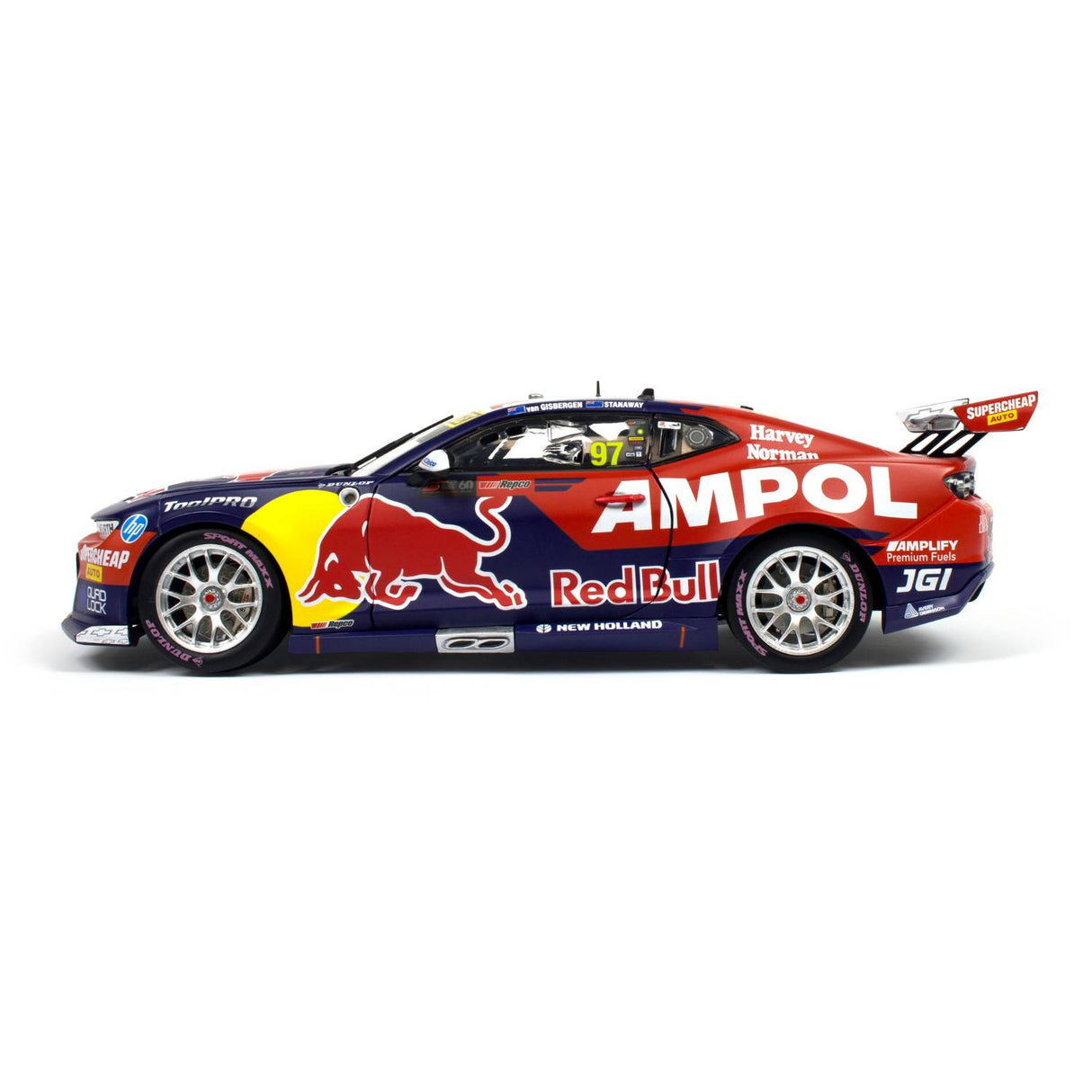 CHEVROLET CAMARO - RED BULL AMPOL RACING - VAN GISBERGEN/STANAWAY #97 - 2023 Bathurst 1000 WINNER - 1:18 Scale Diecast Model Car