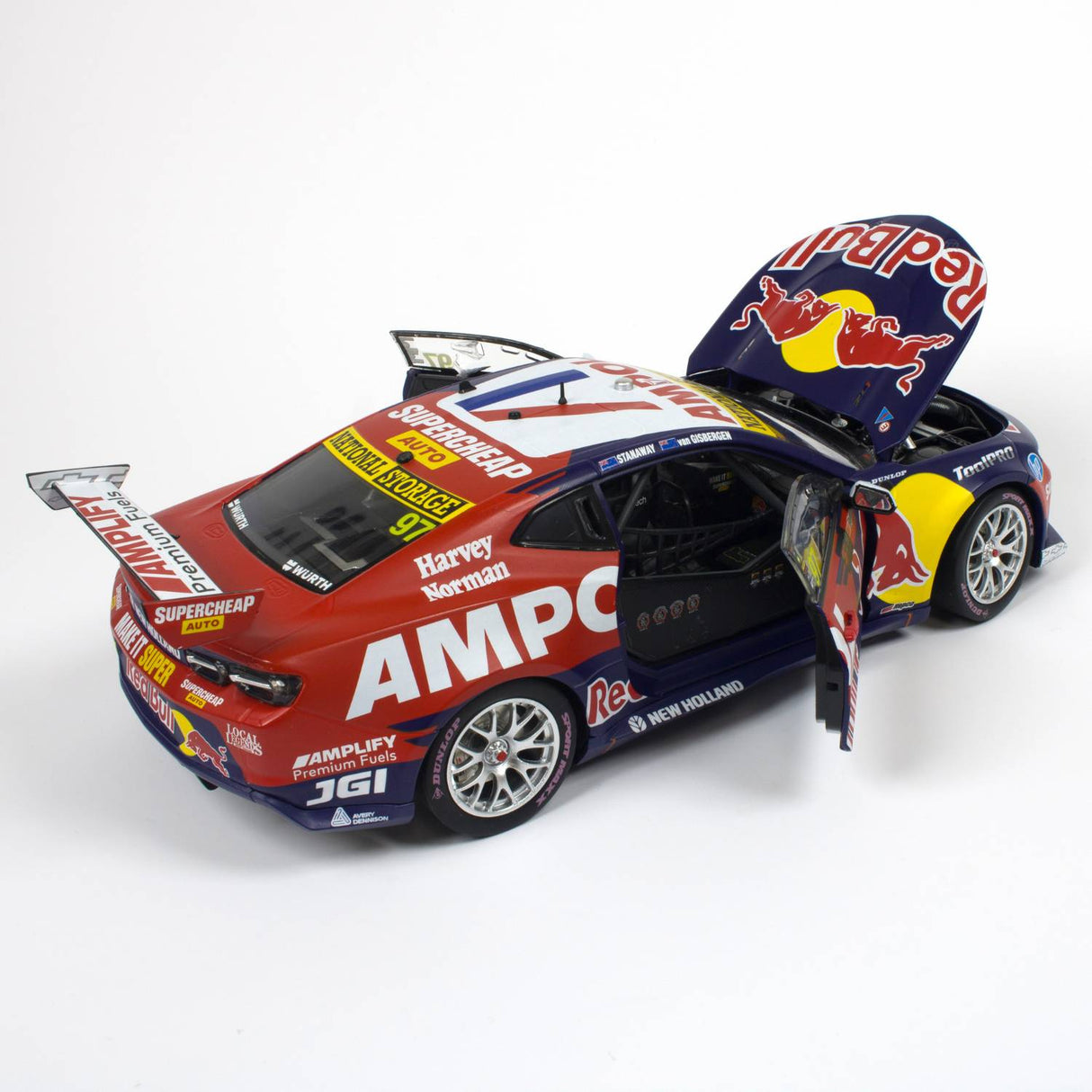 CHEVROLET CAMARO - RED BULL AMPOL RACING - VAN GISBERGEN/STANAWAY #97 - 2023 Bathurst 1000 WINNER - 1:18 Scale Diecast Model Car