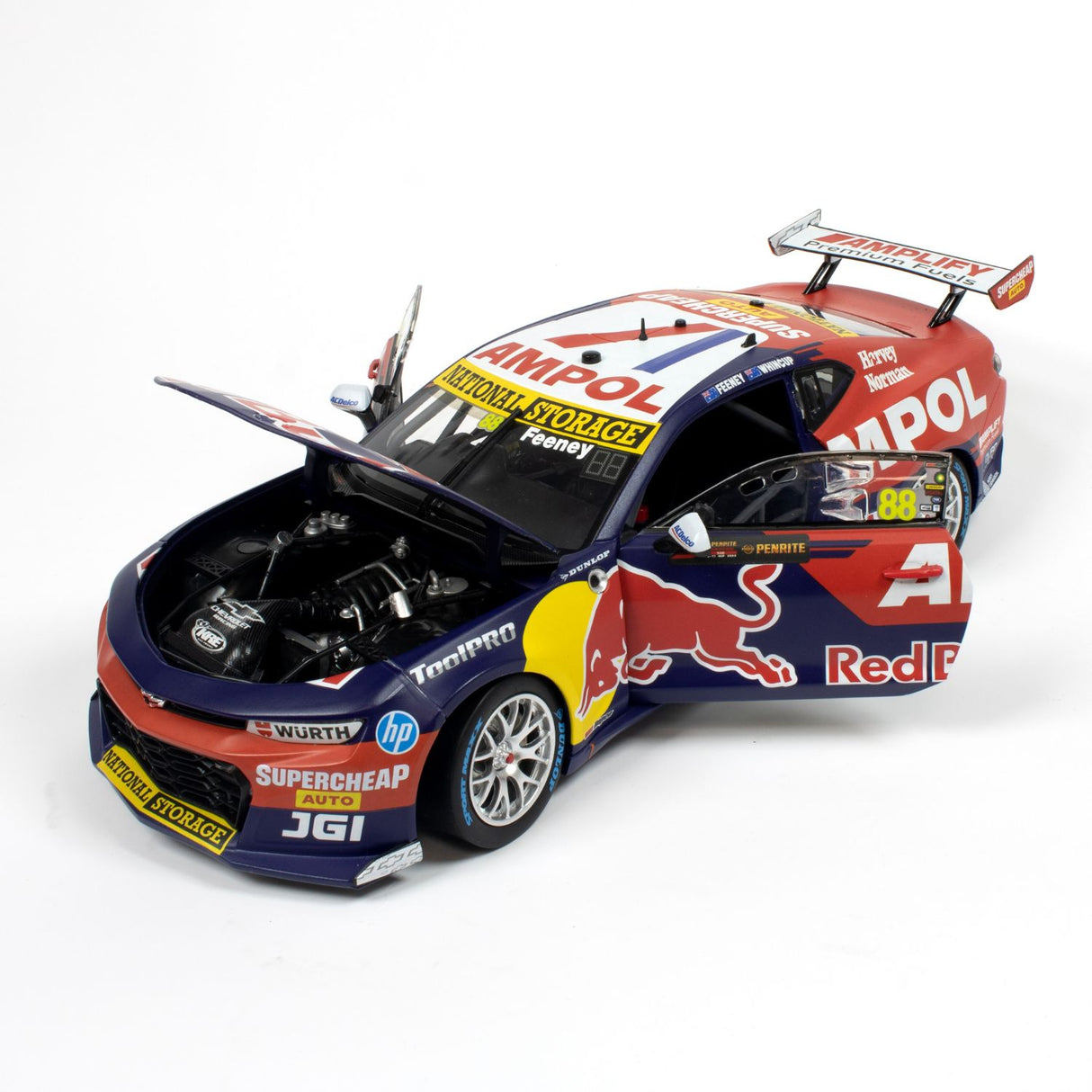 CHEVROLET CAMARO - RED BULL AMPOL RACING - FEENEY / WHINCUP #88 - 2023 Sandown 500 WINNER - 1:18 Scale Diecast Model Car