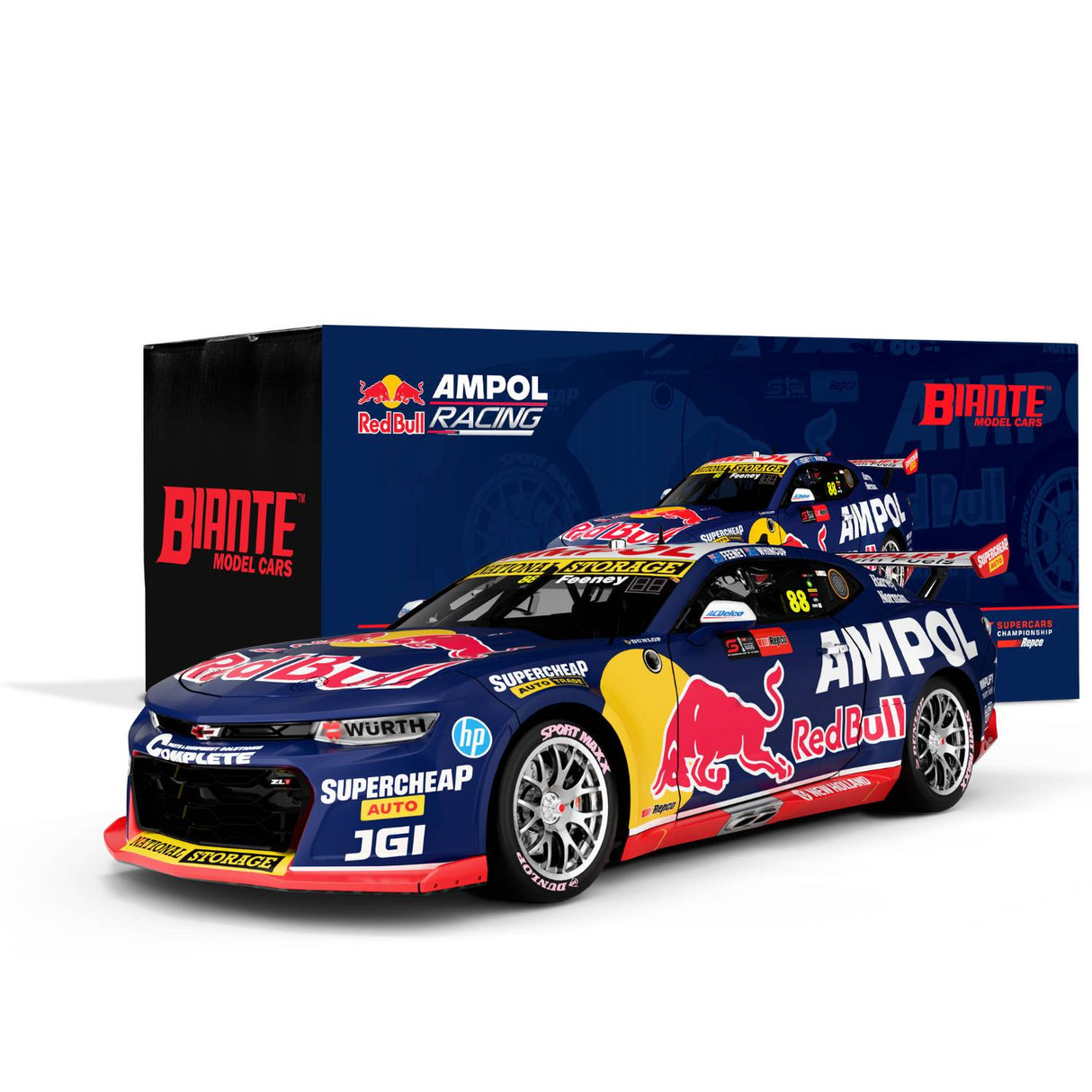 CHEVROLET CAMARO - RED BULL AMPOL RACING - FEENEY/WHINCUP #88 - REPCO BATHURST 1000 RUNNER-UP - 1:43 Scale Diecast Model Car