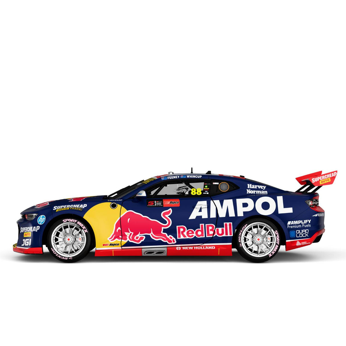 CHEVROLET CAMARO - RED BULL AMPOL RACING - FEENEY/WHINCUP #88 - REPCO BATHURST 1000 RUNNER-UP - 1:43 Scale Diecast Model Car