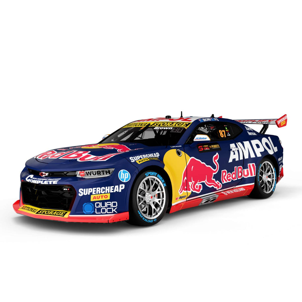 CHEVROLET CAMARO - RED BULL AMPOL RACING - BROWN/PYE #87 - PENRITE OIL SANDOWN 500 WINNER - 1:43 Scale Diecast Model Car