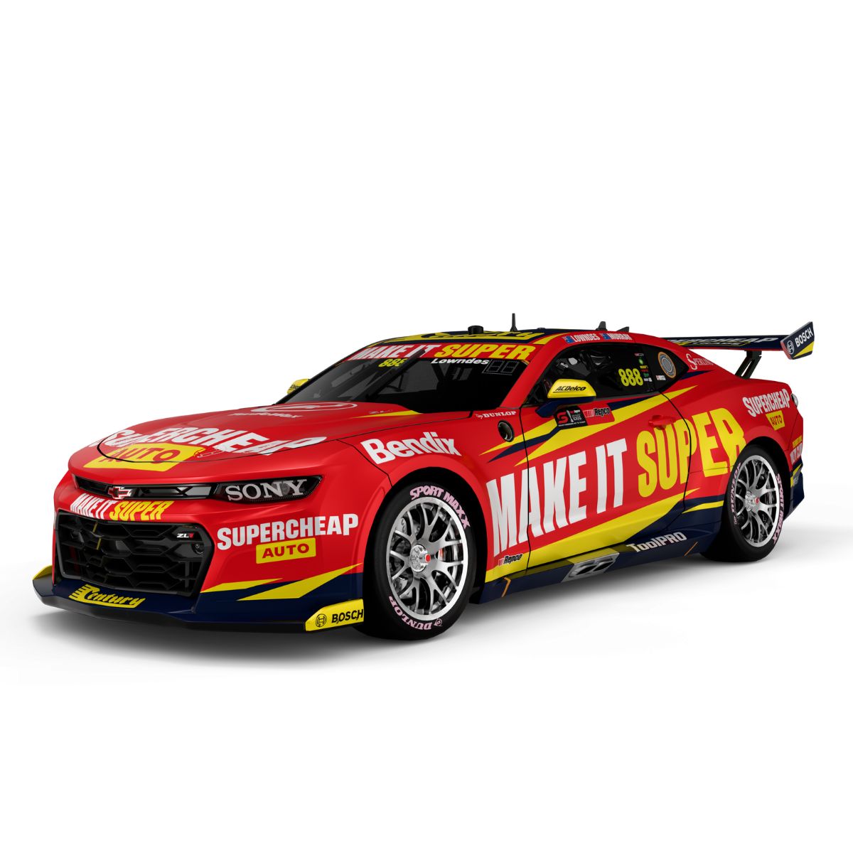 CHEVROLET CAMARO - SUPERCHEAP AUTO RACING - LOWNDES/MURRAY #888 - 2024 REPCO BATHURST WILDCARD - 1:18 Scale Diecast Model Car