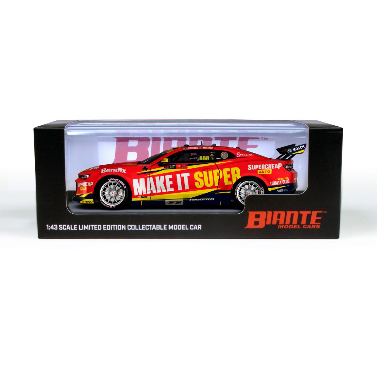 CHEVROLET CAMARO - SUPERCHEAP AUTO RACING - LOWNDES/MURRAY #888 - 2024 REPCO BATHURST WILDCARD - 1:43 Scale Diecast Model Car