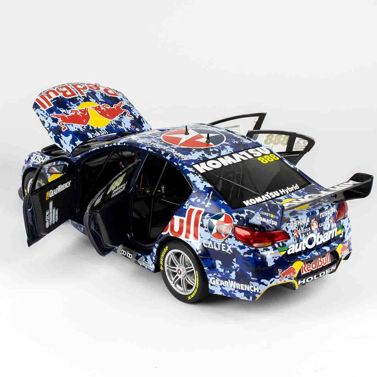 HOLDEN VF COMMODORE - RED BULL RACING #888 - LOWNDES/RICHARDS - 2014 BATHURST 1000 AIR FORCE LIVERY - 1:18 Scale Diecast Model Car