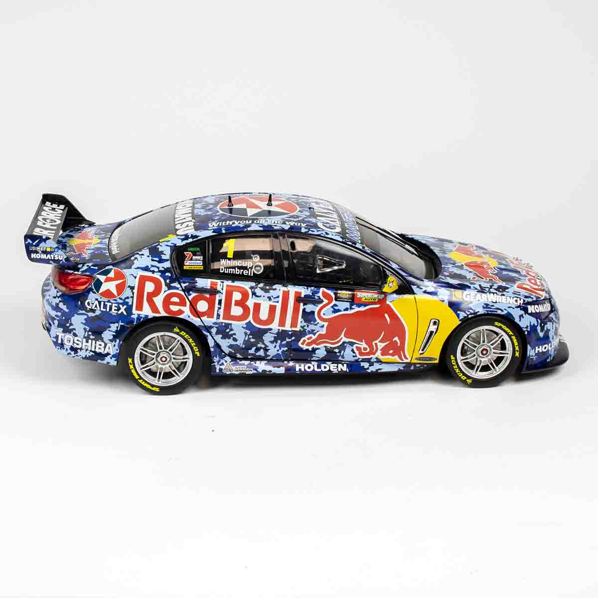 HOLDEN VF COMMODORE - RED BULL RACING #1 - WHINCUP/DUMBRELL - 2014 BATHURST 1000 AIR FORCE LIVERY - 1:18 Scale Diecast Model Car
