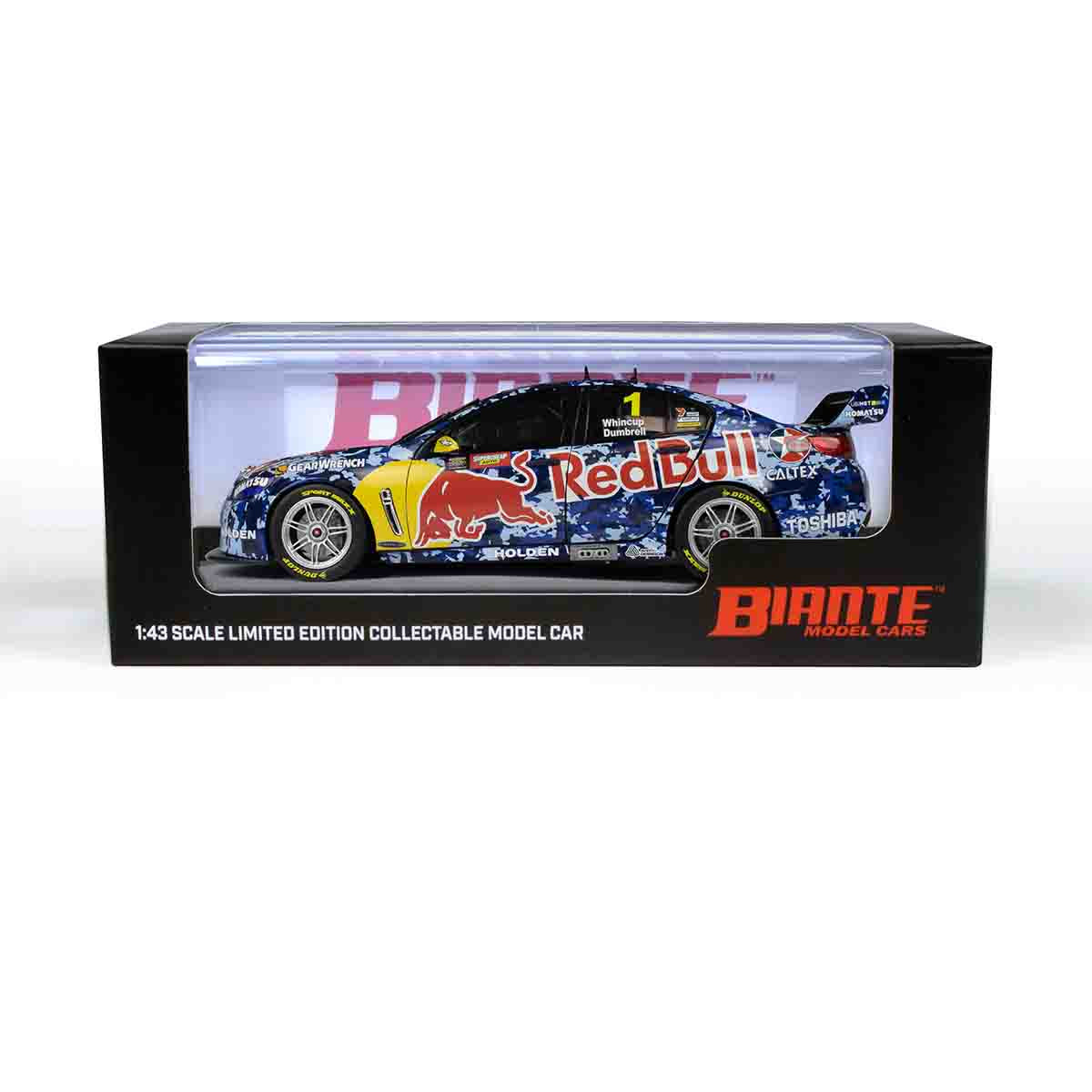 HOLDEN VF COMMODORE - RED BULL RACING #1 - WHINCUP/DUMBRELL - 2014 BATHURST 1000 AIR FORCE LIVERY - 1:43 Scale Diecast Model Car