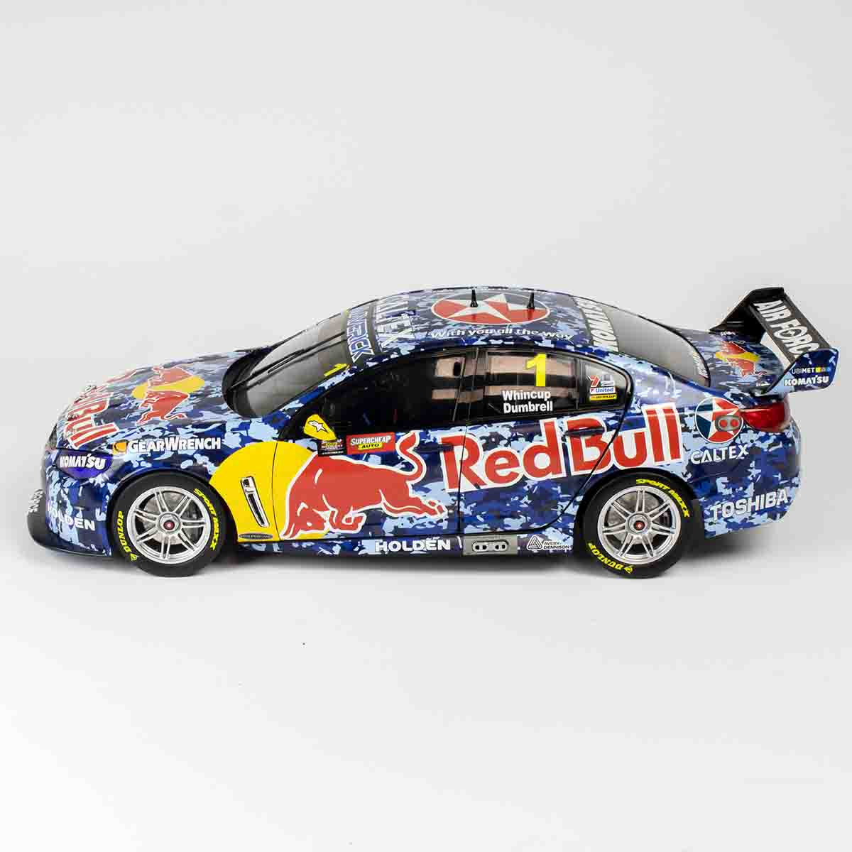 HOLDEN VF COMMODORE - RED BULL RACING #1 - WHINCUP/DUMBRELL - 2014 BATHURST 1000 AIR FORCE LIVERY - 1:43 Scale Diecast Model Car