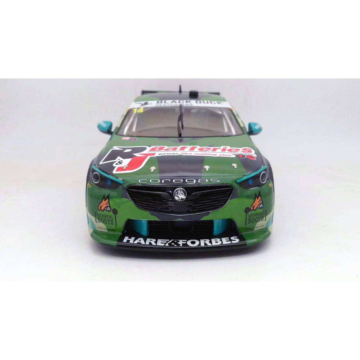 Holden ZB Commodore - Brut Military Grade - #14, T.Hazelwood - 3rd place, Race 12, Truck Assist Sydney SuperSprint - 1:43 Scale Diecast Model Car