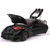 Ferrari F12 TDF New Black Daytona 508 - 1:18 Scale Diecast Model Car