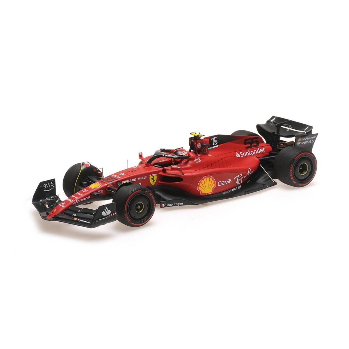 FERRARI F1-75 - CARLOS SAINZ - BAHRAIN GP 2022 - 1:18 Scale Diecast Model Car